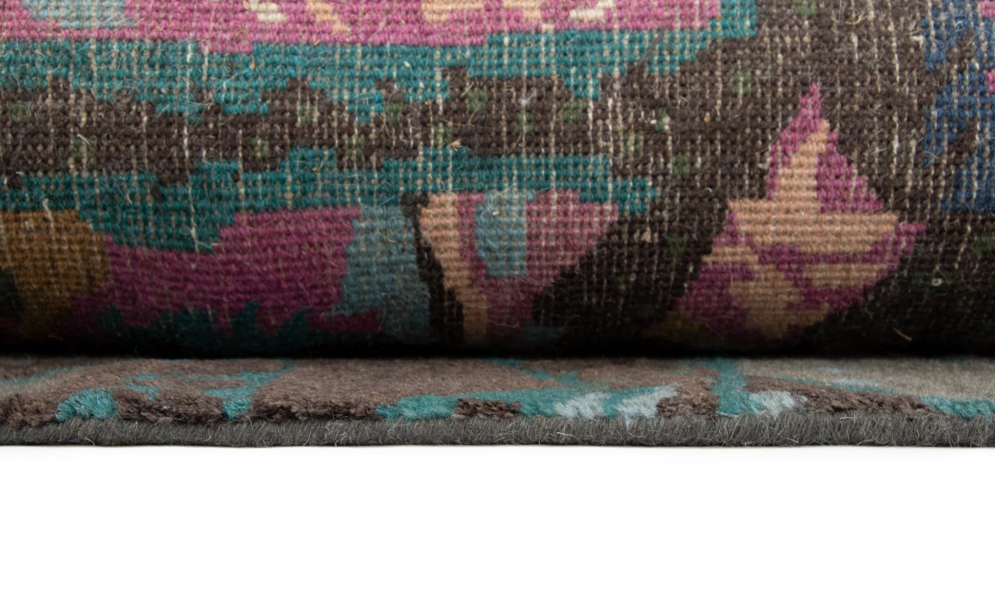 8' 2 x 9' 11 Hand Knotted Modern Manshu Wool Rug
