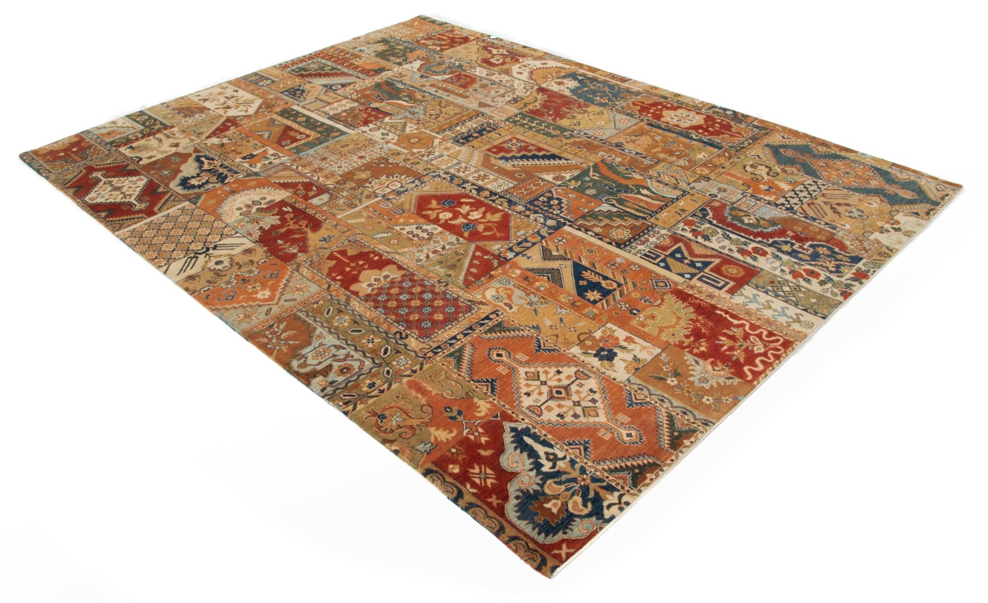 7' 9 x 10' 1 Hand Knotted Modern Manshu Wool Rug