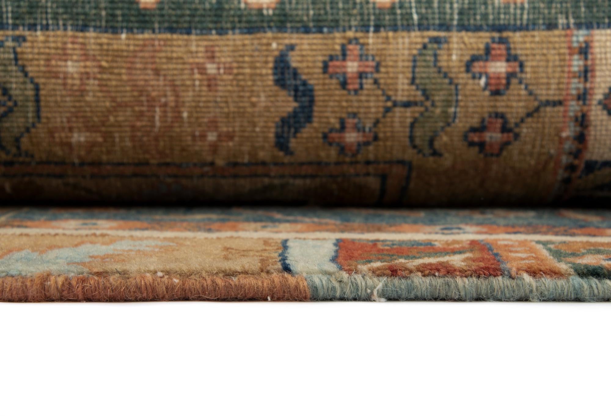 7' 9 x 10' 1 Hand Knotted Modern Manshu Wool Rug