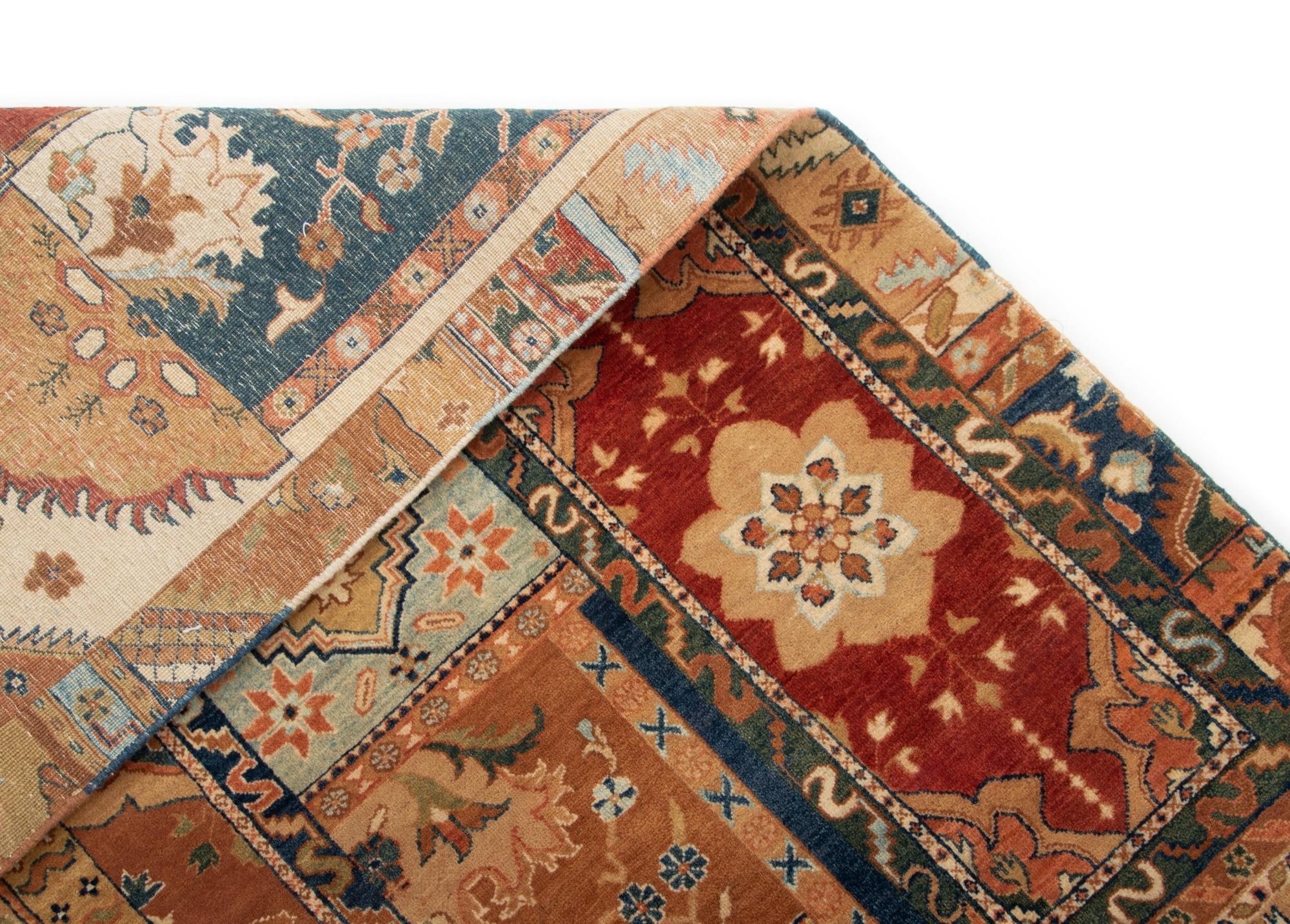 7' 9 x 10' 1 Hand Knotted Modern Manshu Wool Rug