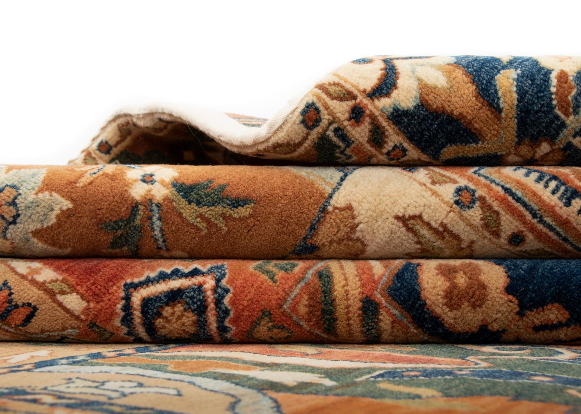 7' 9 x 10' 1 Hand Knotted Modern Manshu Wool Rug