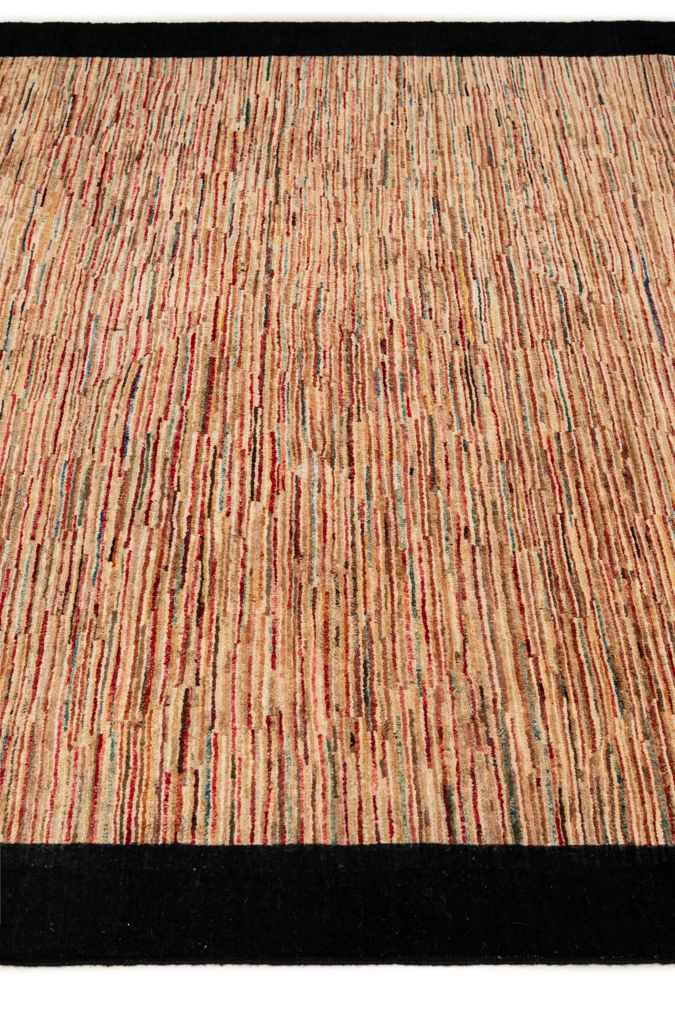 5' 11 x 9' 7 Hand Knotted Modern Ziegler Rug