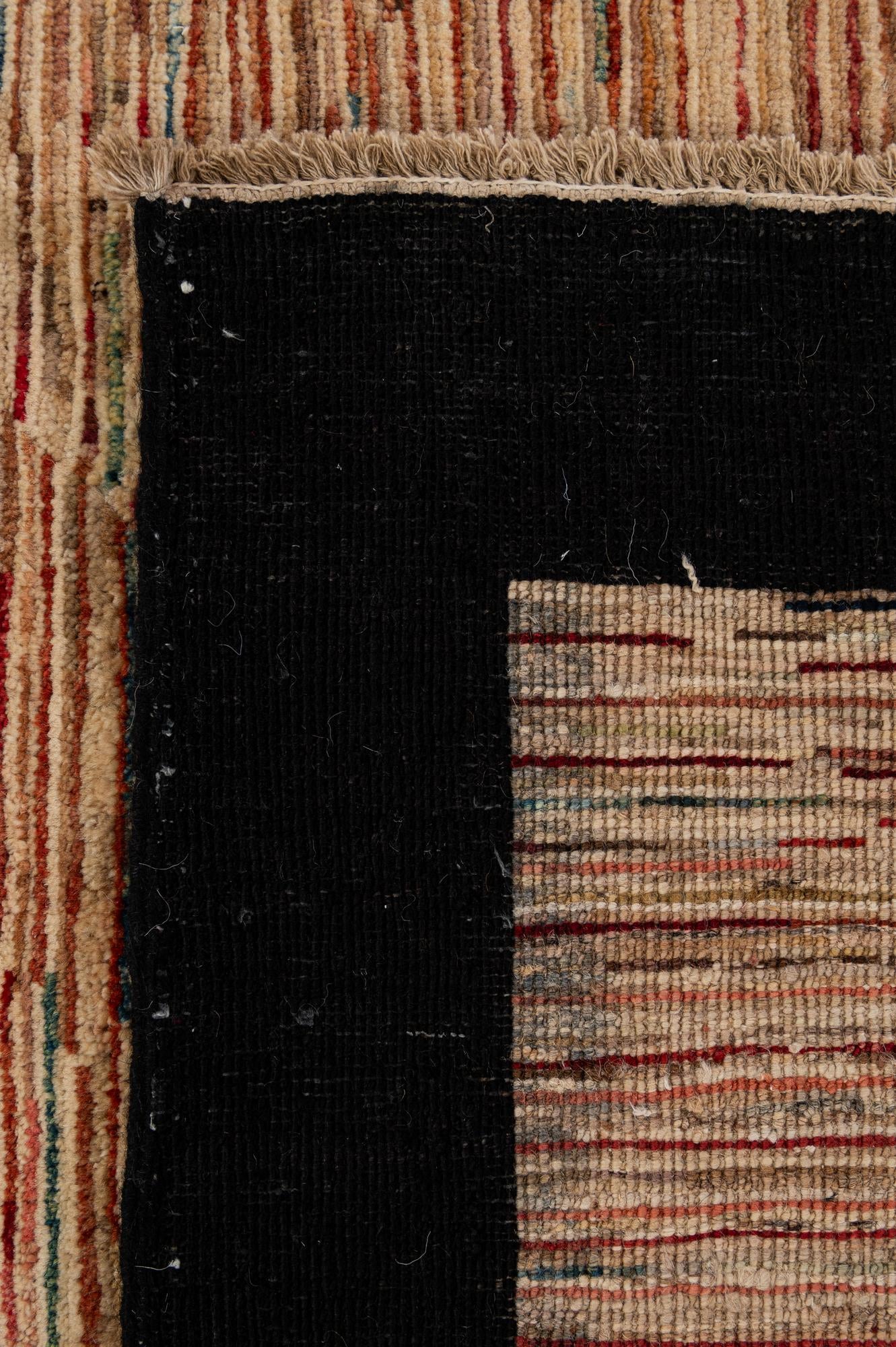 5' 11 x 9' 7 Hand Knotted Modern Ziegler Rug