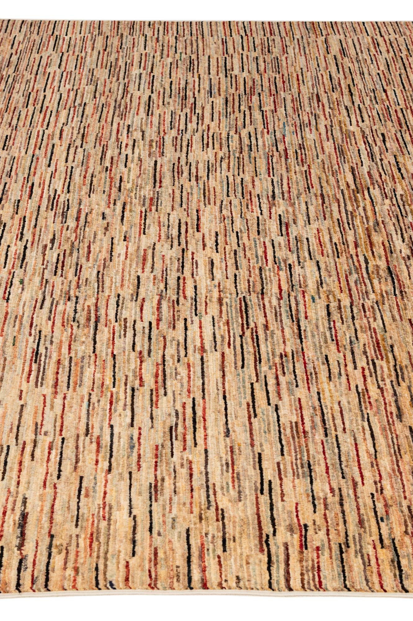6' 5 x 9' 8 Hand Knotted Modern Ziegler Rug