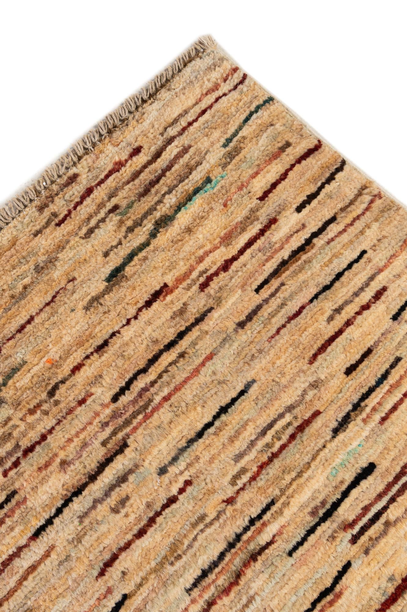 6' 5 x 9' 8 Hand Knotted Modern Ziegler Rug