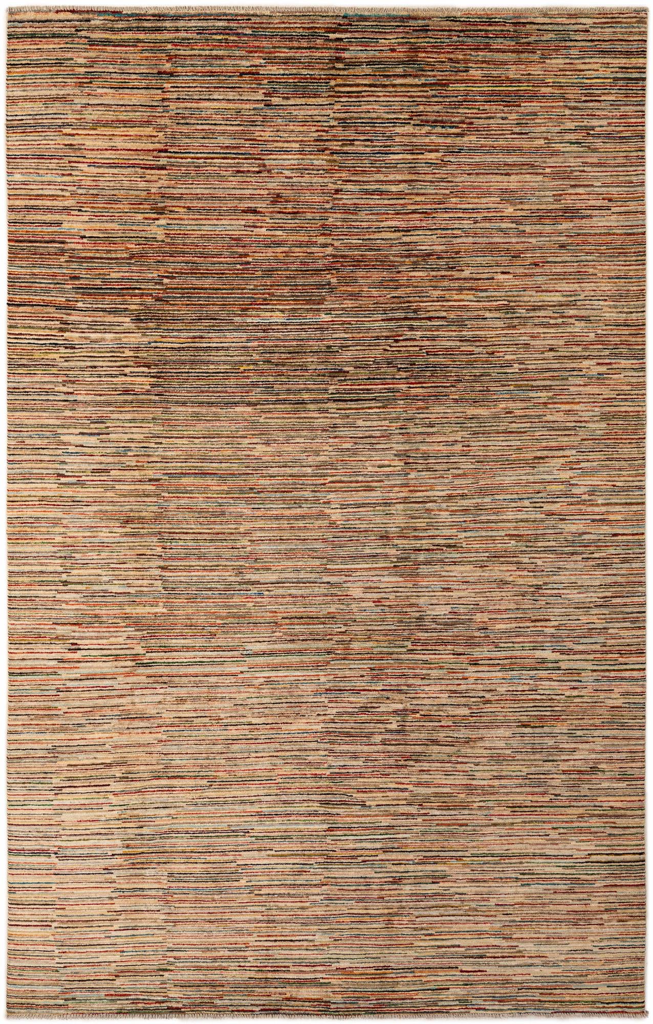 6' 3 x 9' 9 Hand Knotted Modern Ziegler Wool Rug