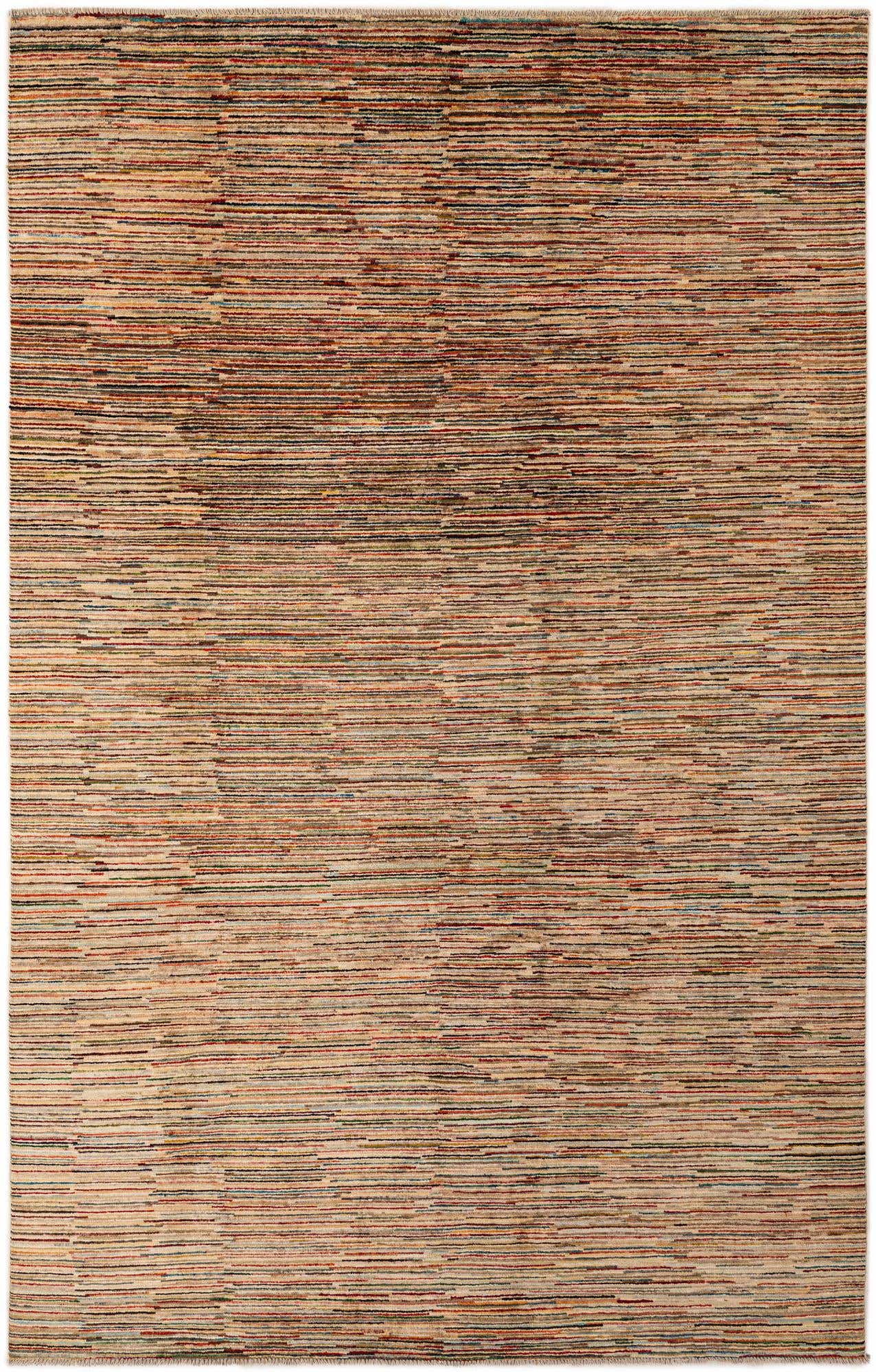 6' 3 x 9' 9 Hand Knotted Modern Ziegler Wool Rug