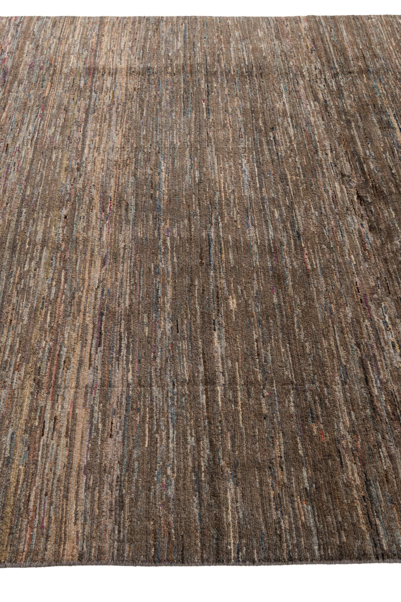 6' 8 x 9' 3 Hand Knotted Modern Ziegler Wool Rug