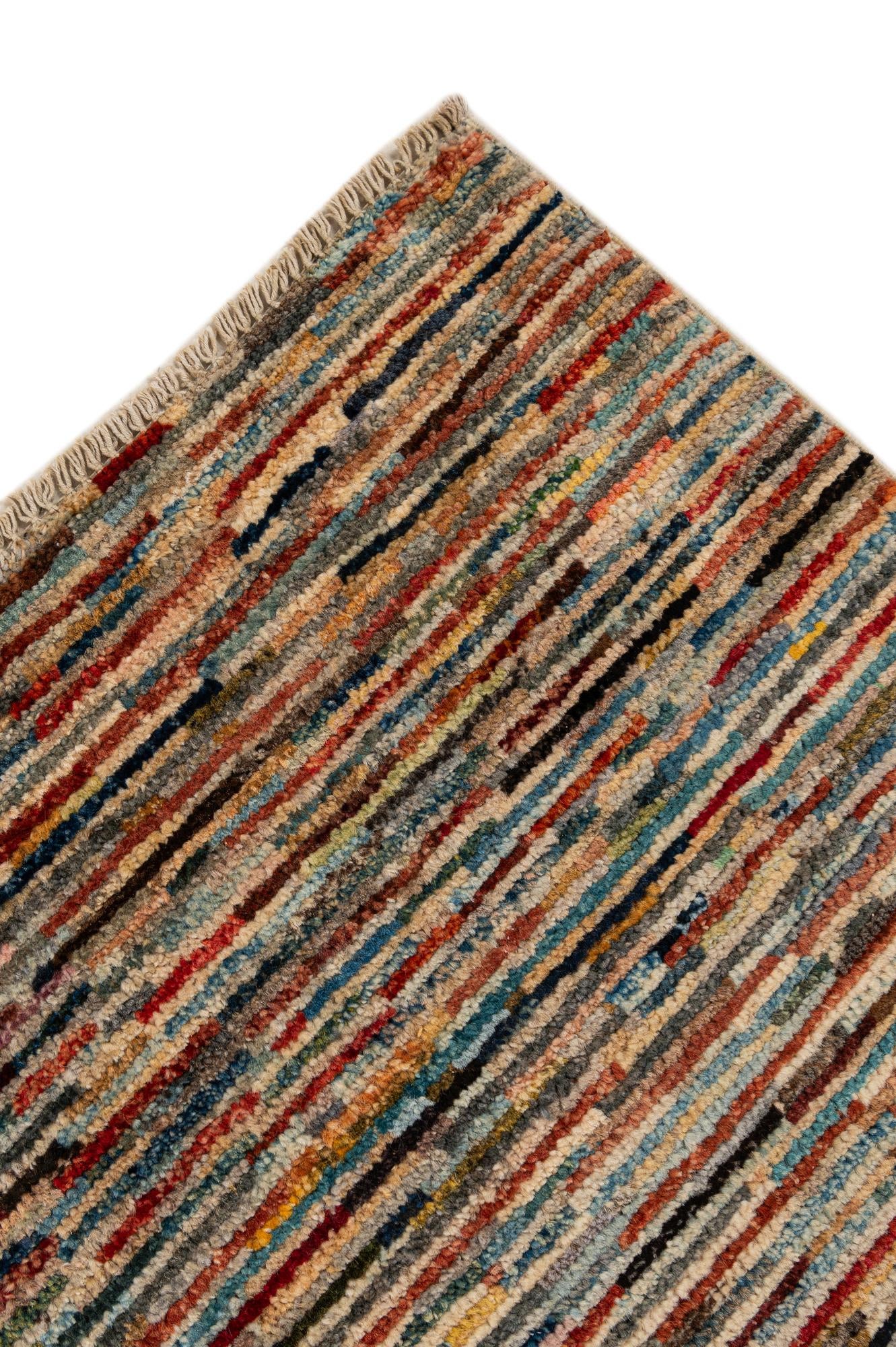 6' 7 x 9' 5 Hand Knotted Modern Ziegler Wool Rug