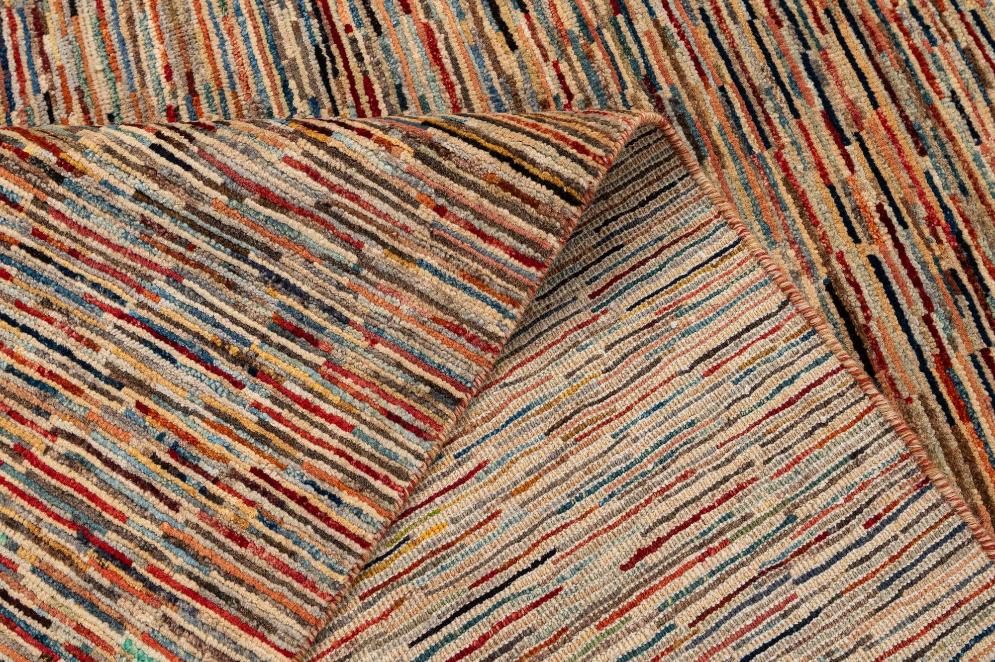 6' 9 x 9' 3 Hand Knotted Modern Ziegler Rug