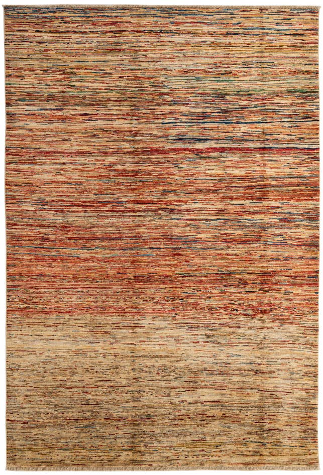 Detail image of 6' 6 x 9' 8 Hand Knotted Modern Ziegler Rug