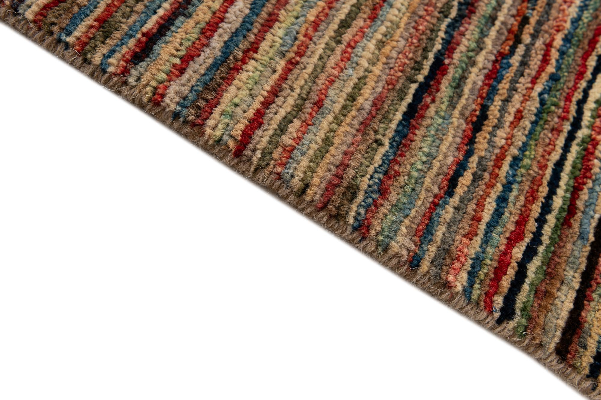 6' 8 x 9' 10 Hand Knotted Modern Ziegler Rug