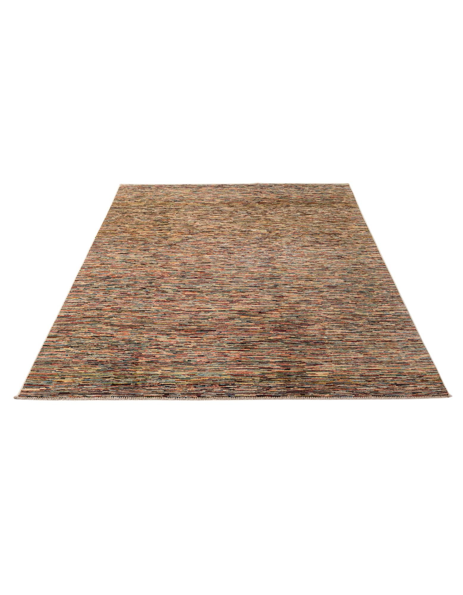 6' 10 x 9' 9 Hand Knotted Modern Ziegler Wool Rug