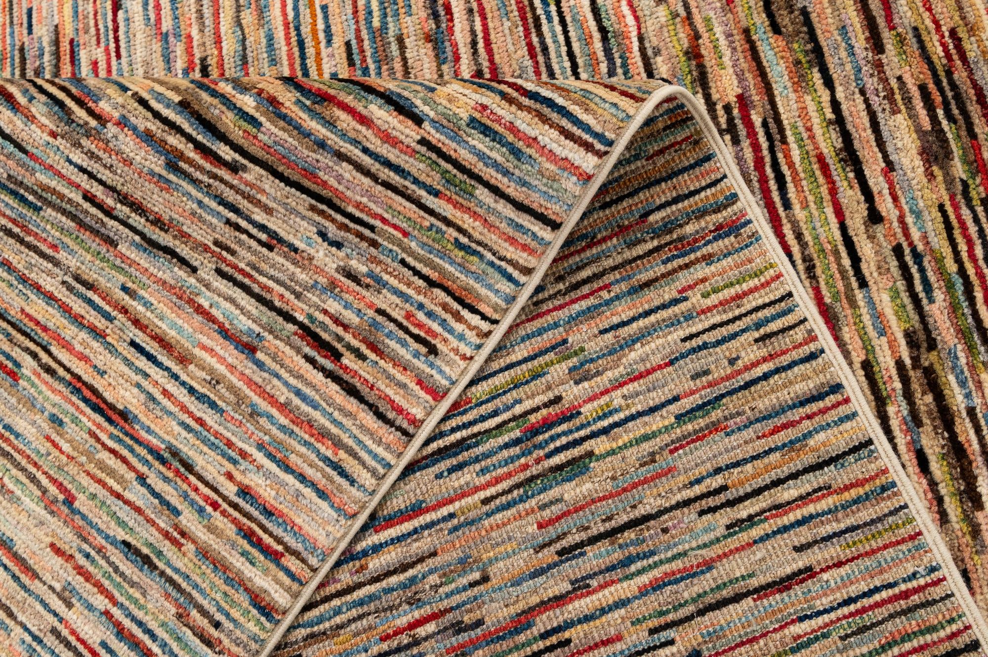 6' 10 x 9' 9 Hand Knotted Modern Ziegler Wool Rug