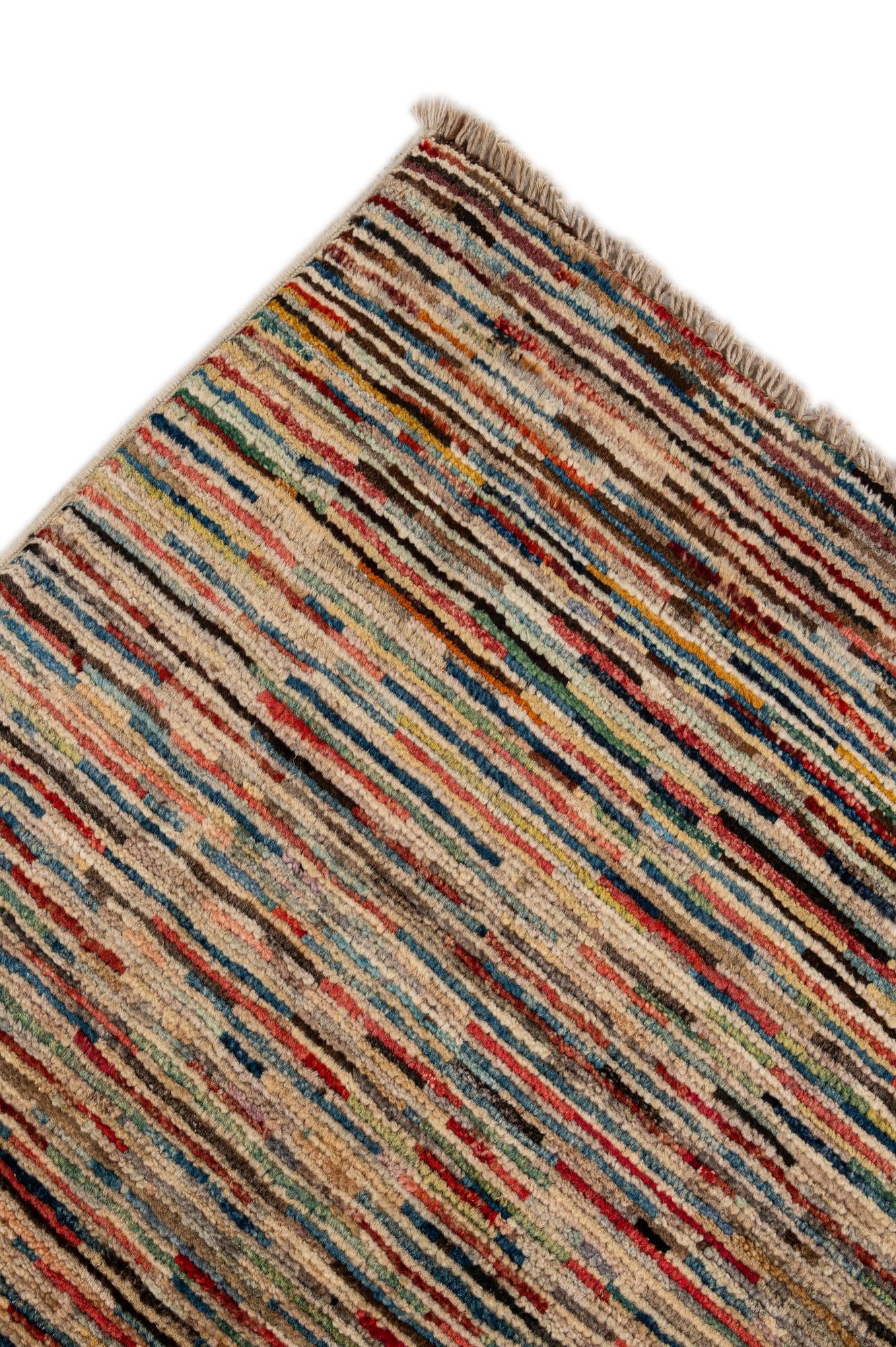 6' 10 x 9' 9 Hand Knotted Modern Ziegler Wool Rug