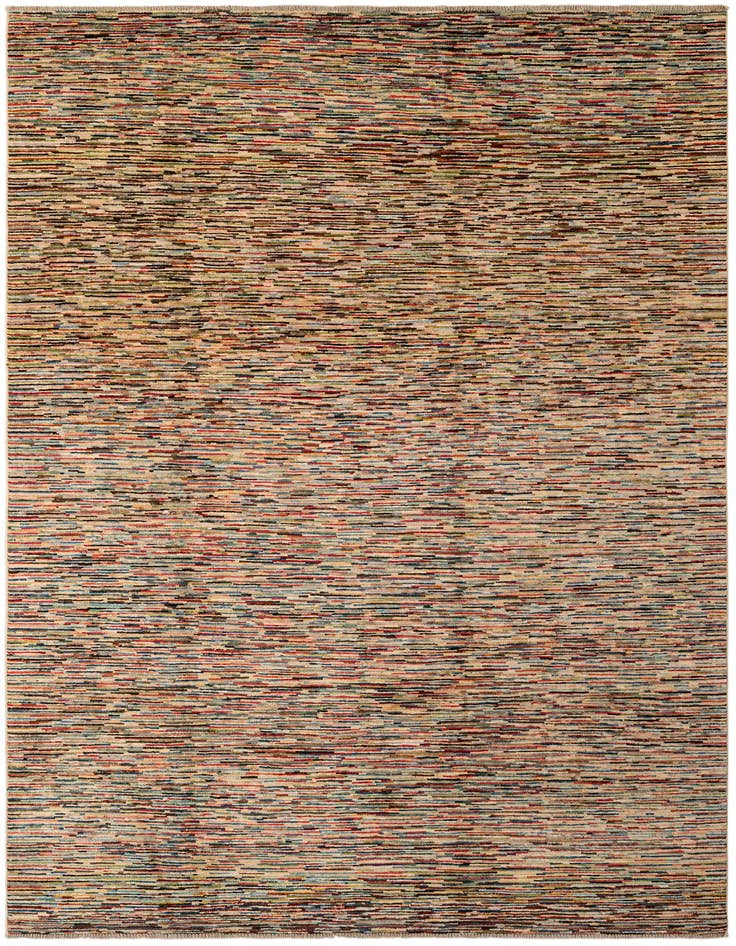 Detail image of 6' 10 x 9' 9 Hand Knotted Modern Ziegler Wool Rug