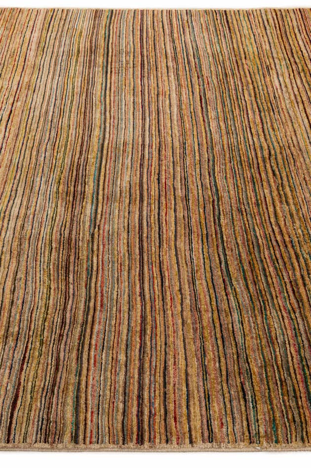Detail image of 6' 6 x 9' 6 Hand Knotted Modern Ziegler Wool Rug