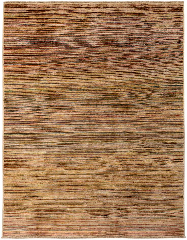 Detail image of 6' 6 x 9' 6 Hand Knotted Modern Ziegler Wool Rug
