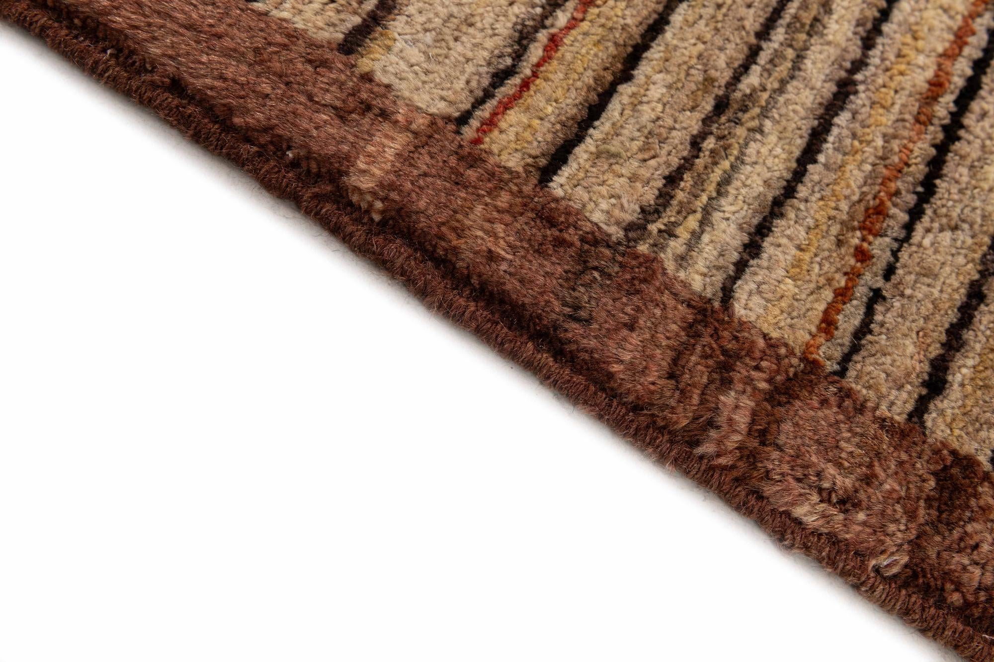 6' 10 x 9' 5 Hand Knotted Modern Ziegler Wool Rug