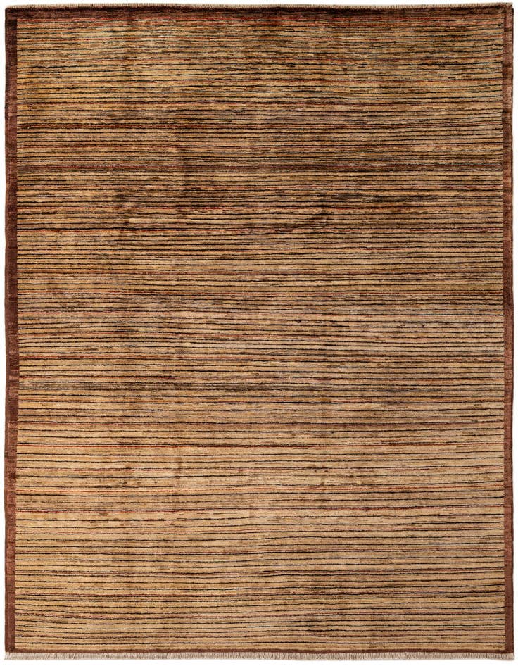 Detail image of 6' 10 x 9' 5 Hand Knotted Modern Ziegler Wool Rug