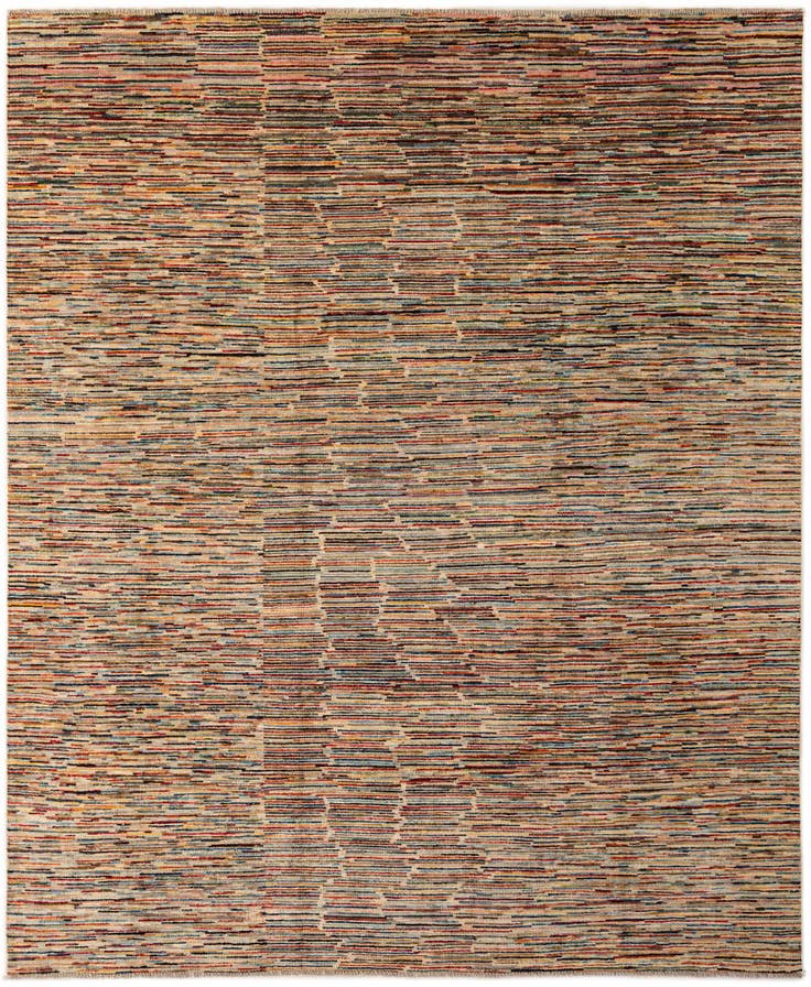 Detail image of 8' 1 x 9' 8 Hand Knotted Modern Ziegler Wool Rug