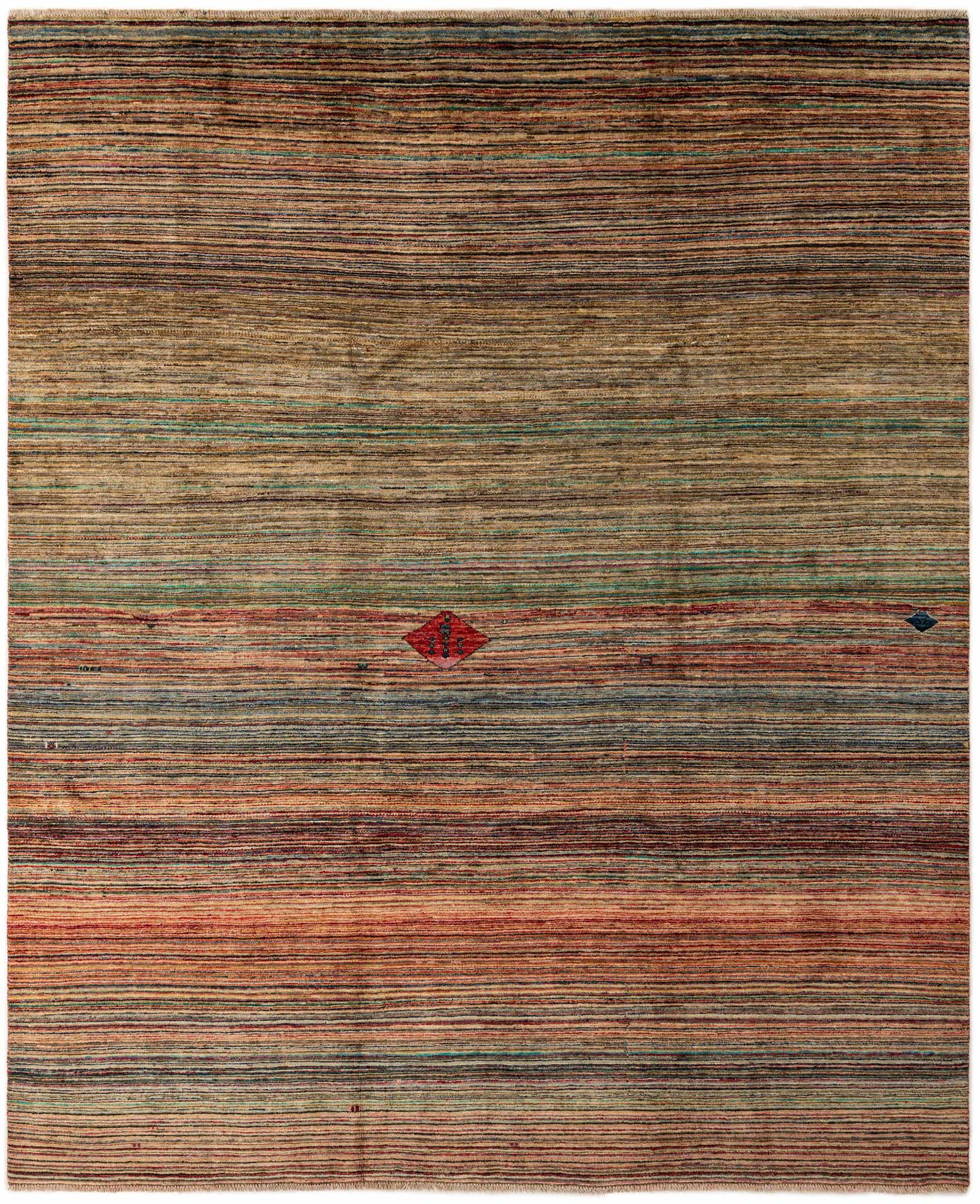 7' 11 x 9' 6 Hand Knotted Modern Ziegler Wool Rug