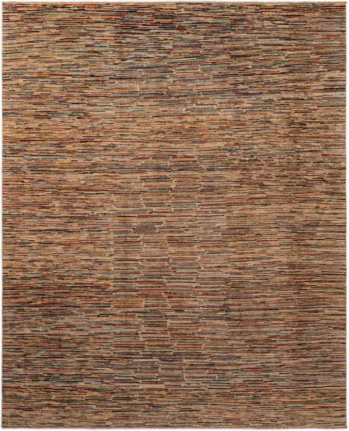 7' 11 x 9' 9 Hand Knotted Modern Ziegler Wool Rug