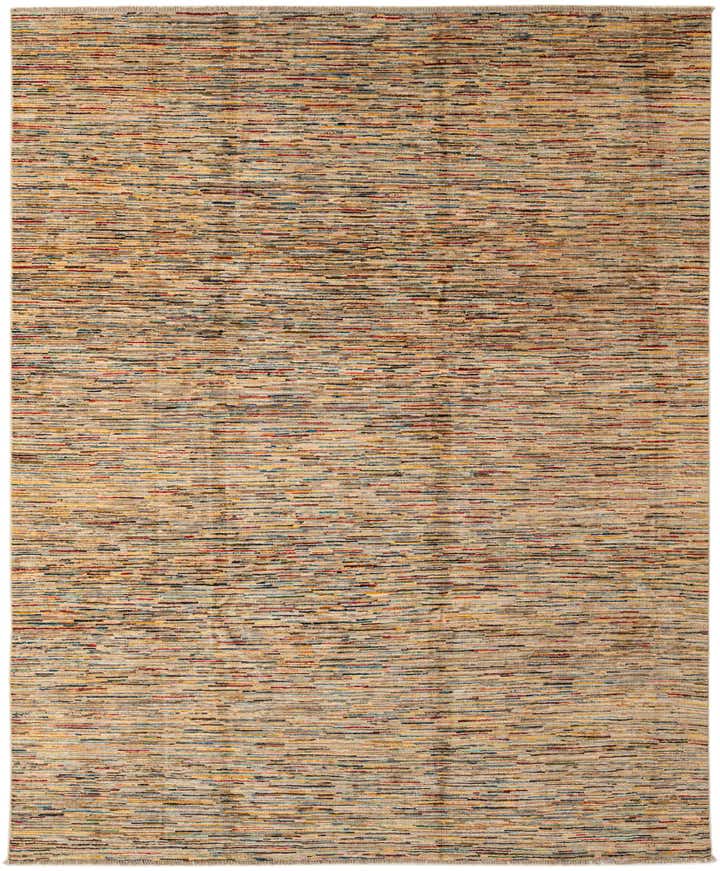 8' x 9' 10 Hand Knotted Modern Ziegler Wool Rug