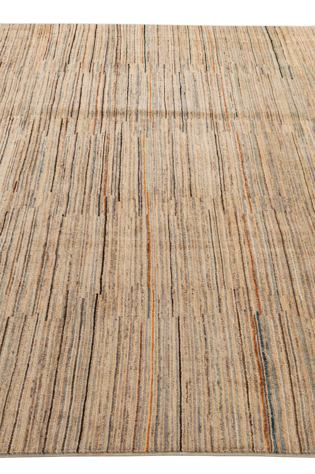 8' 6 x 11' 5 Hand Knotted Modern Ziegler Wool Rug