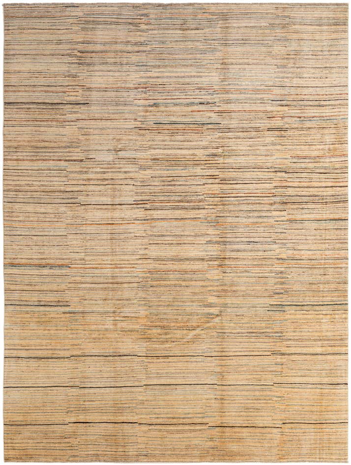 Detail image of 8' 6 x 11' 5 Hand Knotted Modern Ziegler Wool Rug