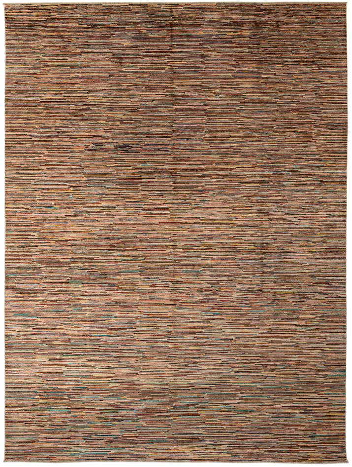 Detail image of 9' 7 x 12' 10 Hand Knotted Modern Ziegler Wool Rug