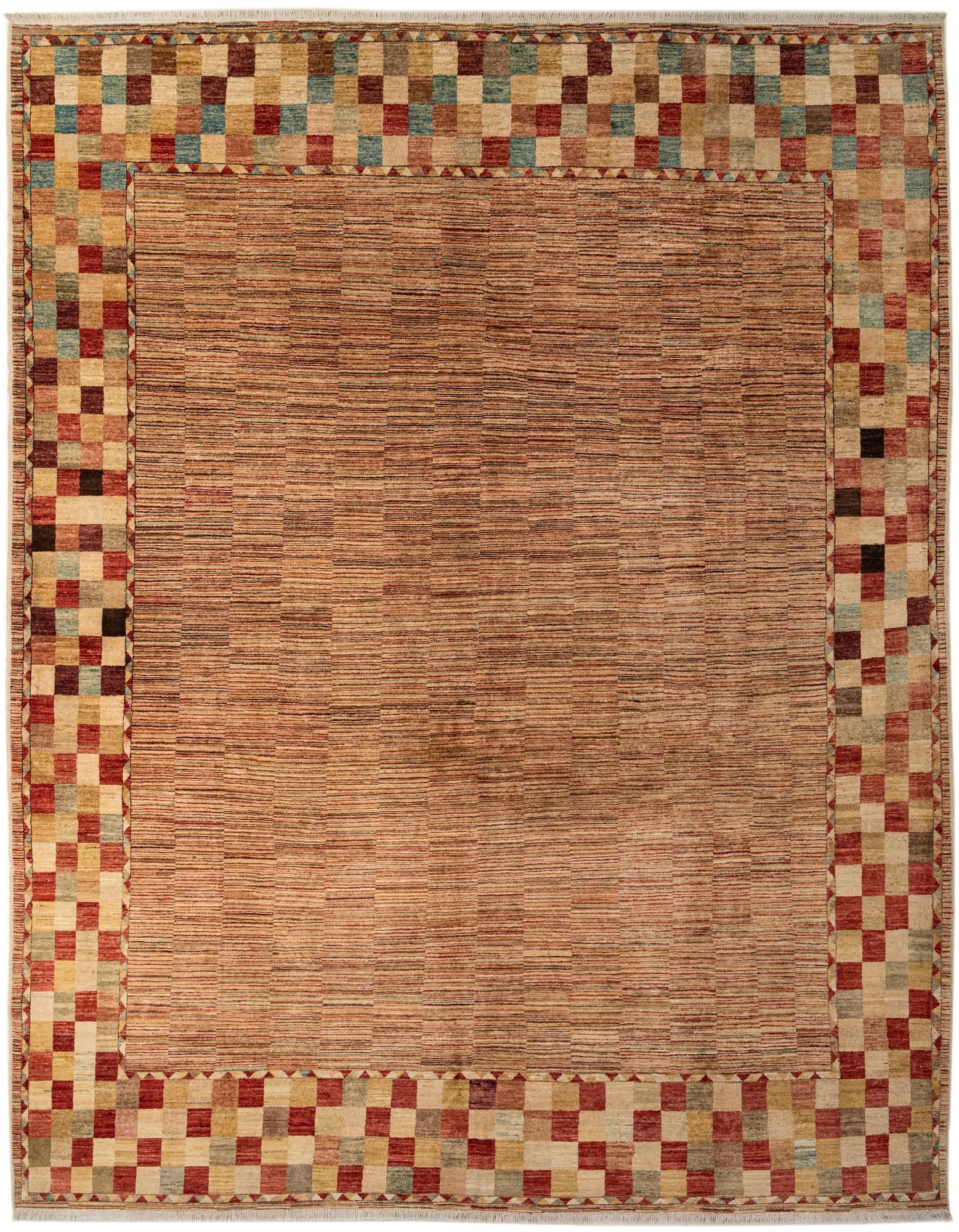 10' 3 x 12' 11 Hand Knotted Modern Ziegler Wool Rug
