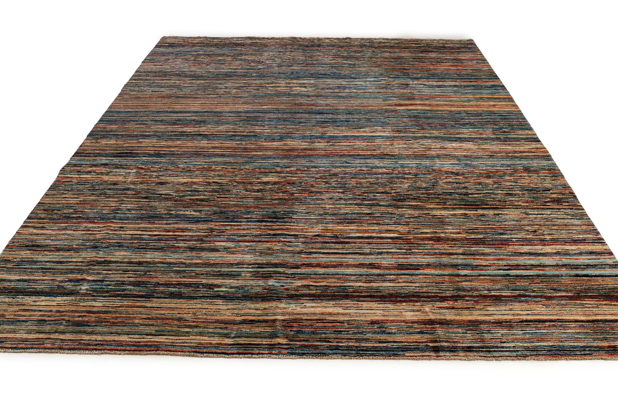 8' 7 x 12' 1 Hand Knotted Modern Ziegler Wool Rug