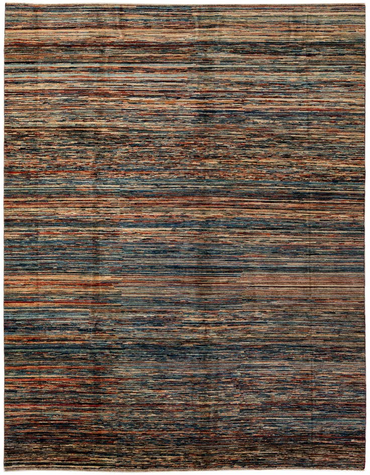 Detail image of 8' 7 x 12' 1 Hand Knotted Modern Ziegler Wool Rug