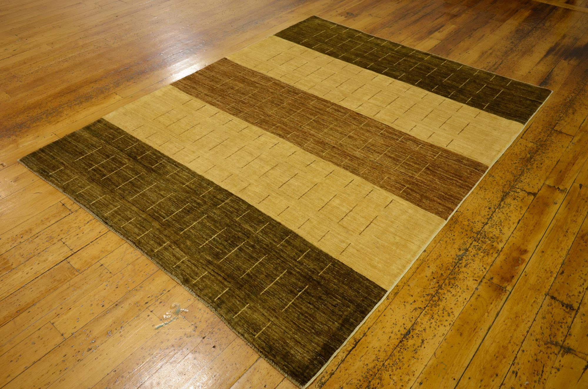 4' 11 x 6' 5 Hand Knotted Modern Ziegler Oriental Rug