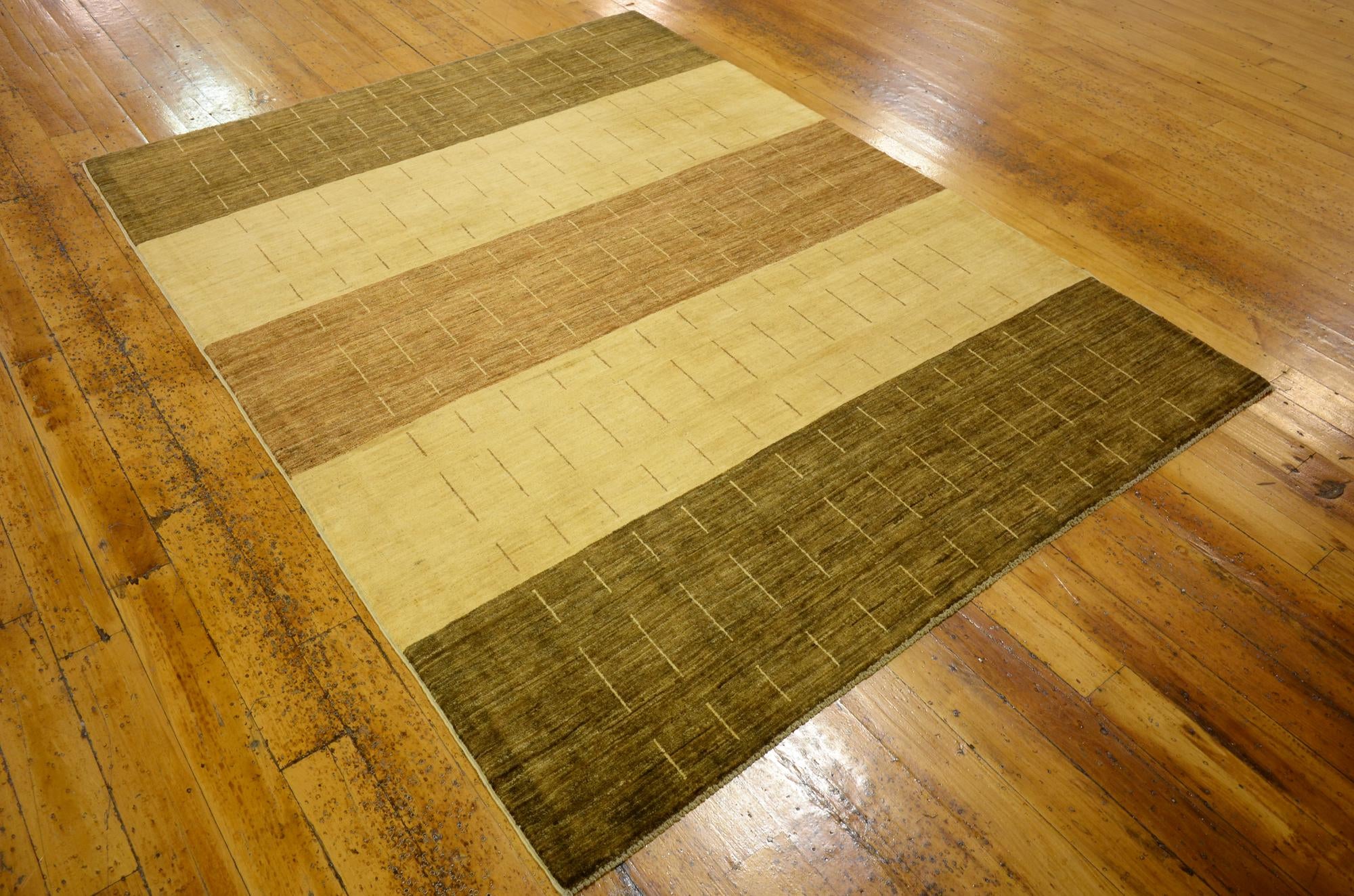 4' 11 x 6' 5 Hand Knotted Modern Ziegler Oriental Rug