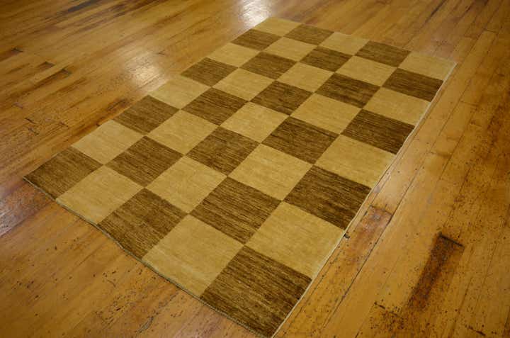 4' 3 x 6' 6 Hand Knotted Modern Ziegler Oriental Rug