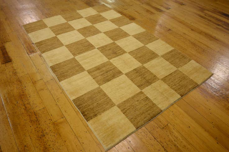 Detail image of 4' 3 x 6' 6 Hand Knotted Modern Ziegler Oriental Rug