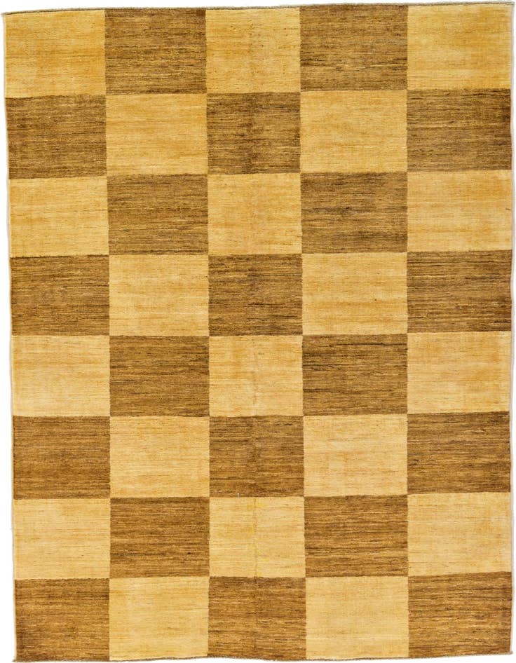 Detail image of 4' 3 x 6' 6 Hand Knotted Modern Ziegler Oriental Rug