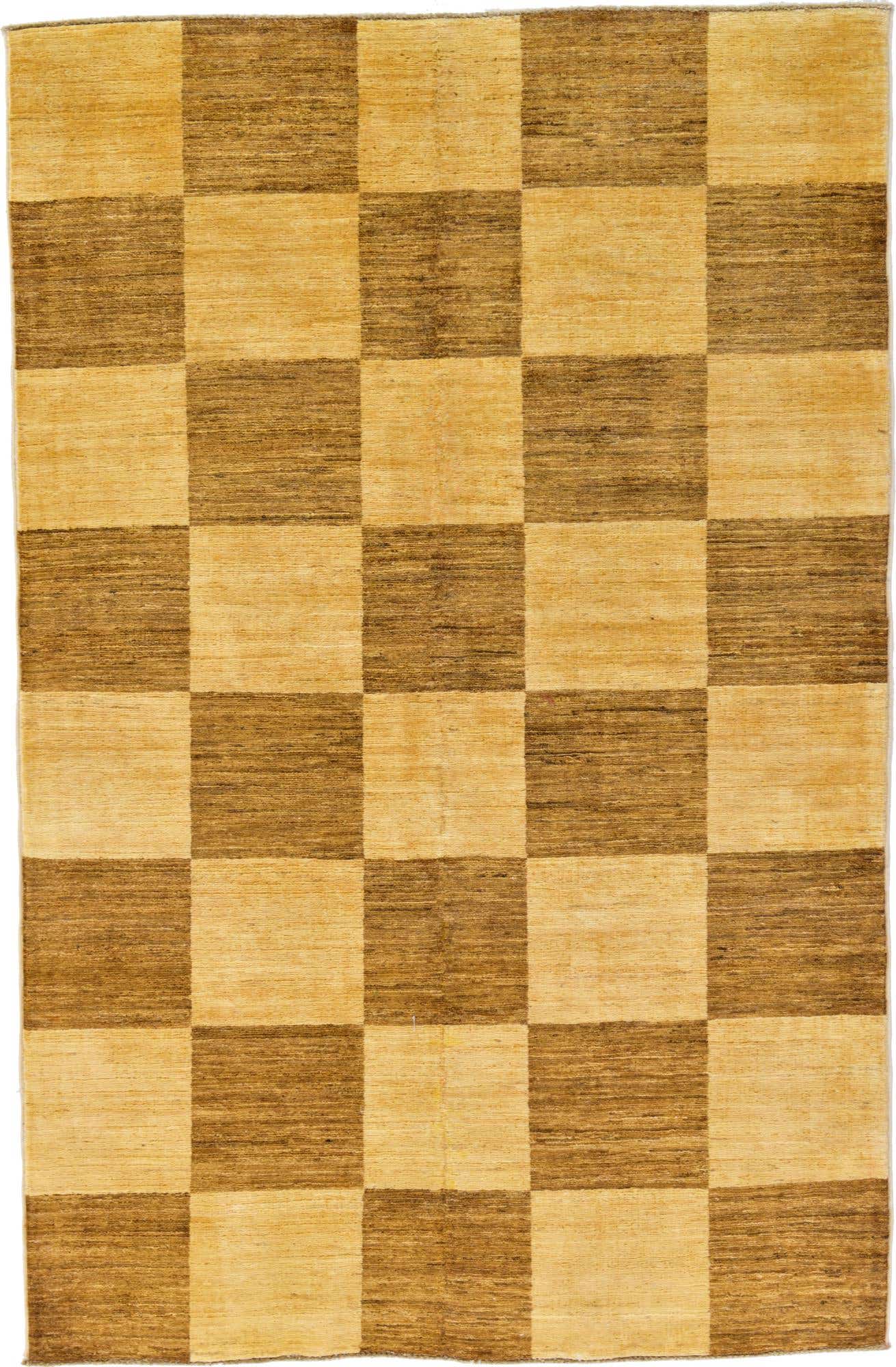 4' 3 x 6' 6 Hand Knotted Modern Ziegler Oriental Rug