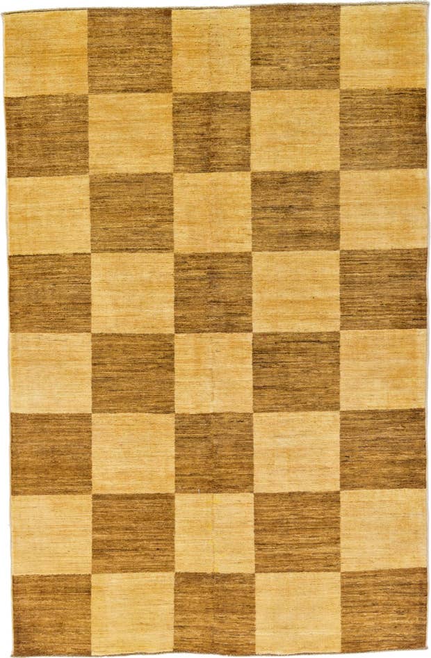Detail image of 4' 3 x 6' 6 Hand Knotted Modern Ziegler Oriental Rug