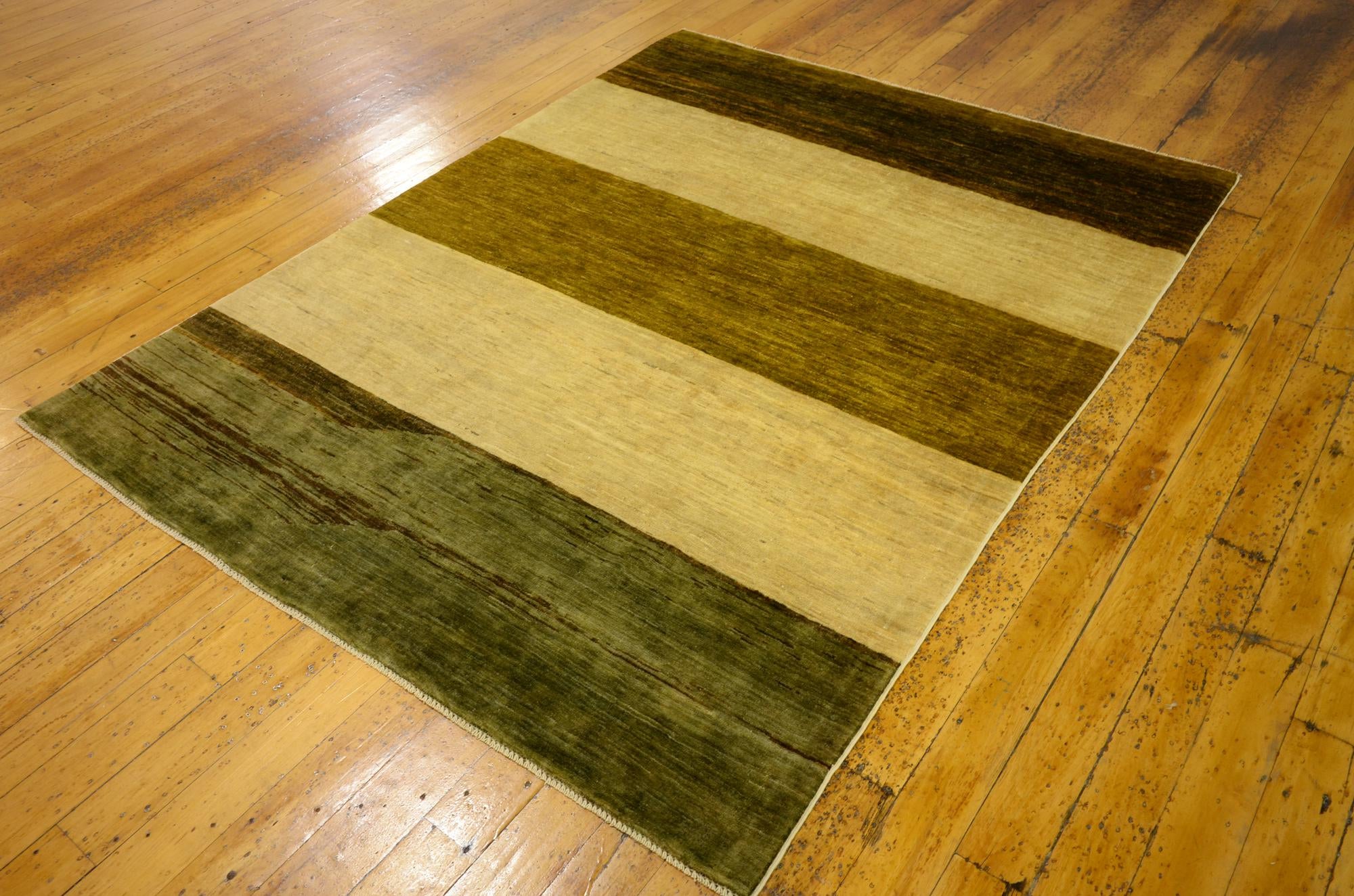 4' 11 x 6' 5 Hand Knotted Modern Ziegler Oriental Rug