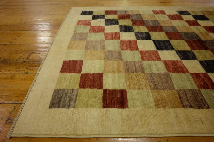 3' 11 x 5' 7 Hand Knotted Modern Ziegler Oriental Rug