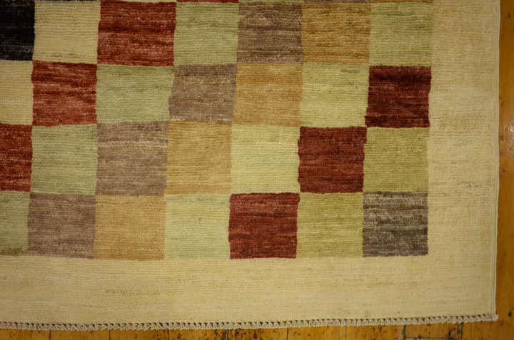 3' 11 x 5' 7 Hand Knotted Modern Ziegler Oriental Rug