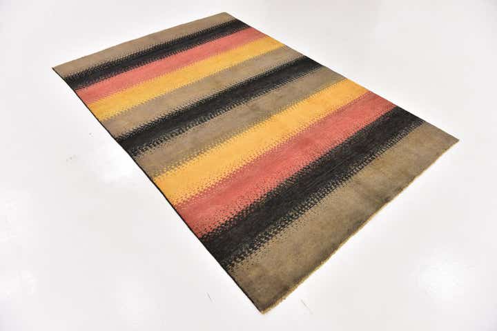 5' 3 x 7' 10 Hand Knotted Modern Ziegler Oriental Rug