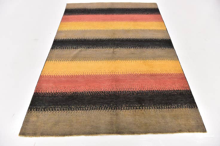 Detail image of 5' 3 x 7' 10 Hand Knotted Modern Ziegler Oriental Rug