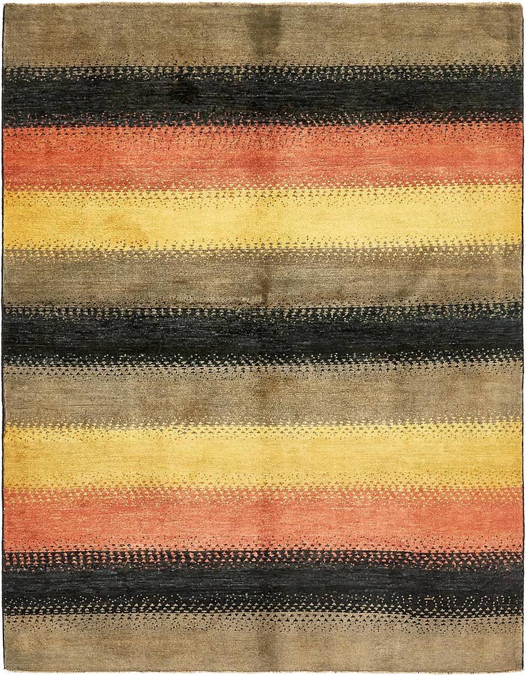 Detail image of 5' 3 x 7' 10 Hand Knotted Modern Ziegler Oriental Rug