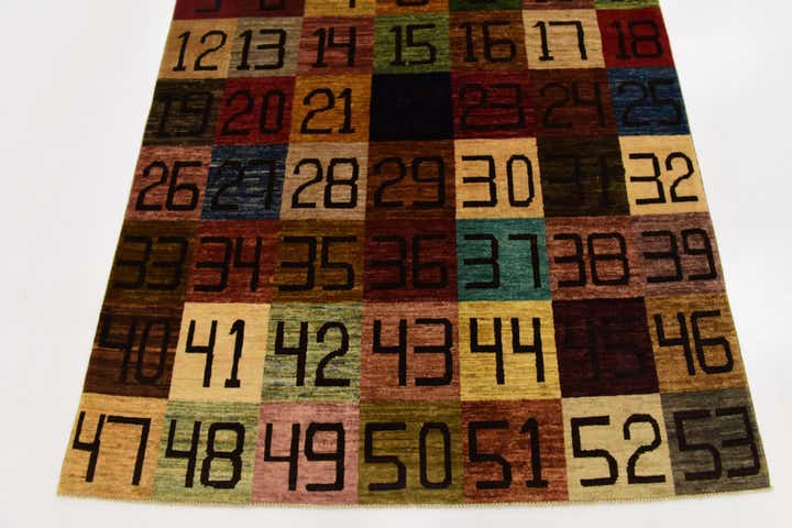 4' 10 x 6' 7 Hand Knotted Modern Ziegler Rug