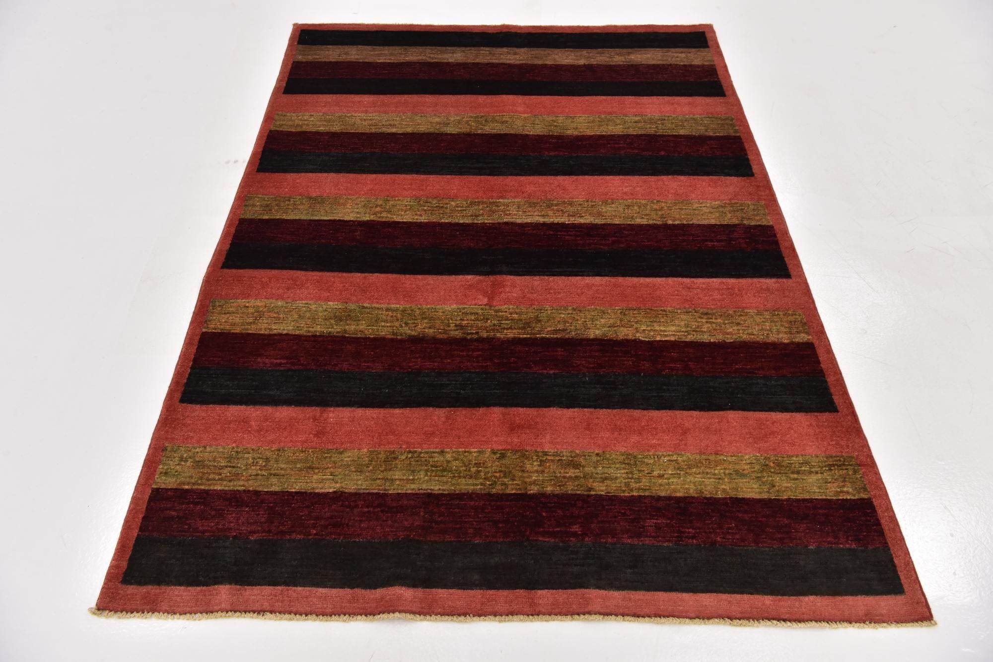 4' 9 x 6' 6 Hand Knotted Modern Ziegler Oriental Rug