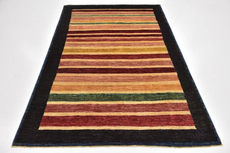Detail image of 4' x 6' Hand Knotted Modern Ziegler Rug